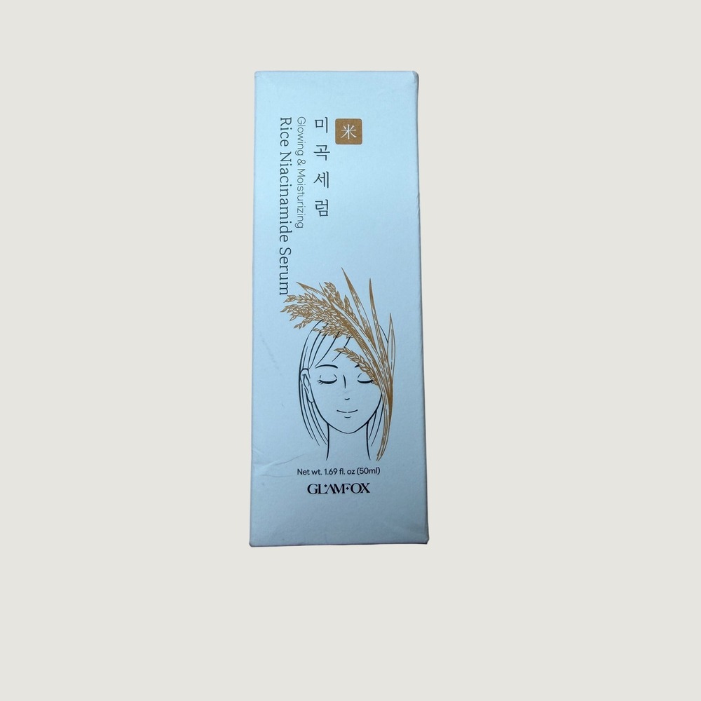 Glamfox Rice Niacinamide Serum Glowing & Moisturizing 1.69 fl oz K-Beauty